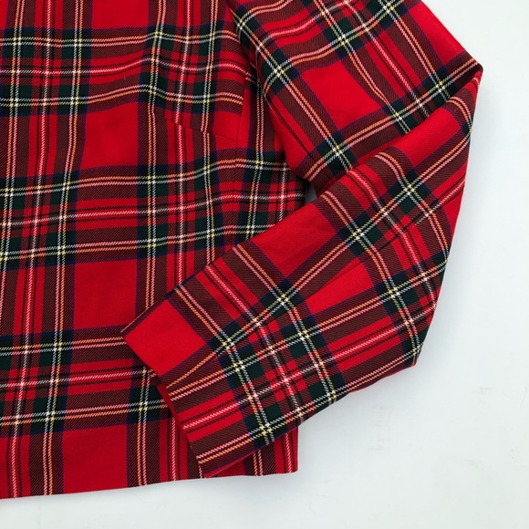 Vintage Pendleton Red Plaid Full Zip Jacket Size L - Picture 3 of 7